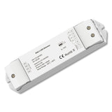 DALI Device Type 6 Controller mit vier getrennten DALI Adressen (pro Kanal eine Adresse), PWM Frequenz 500Hz. Installation und Anschluss ausschließlich Spannungsfrei durchführen!