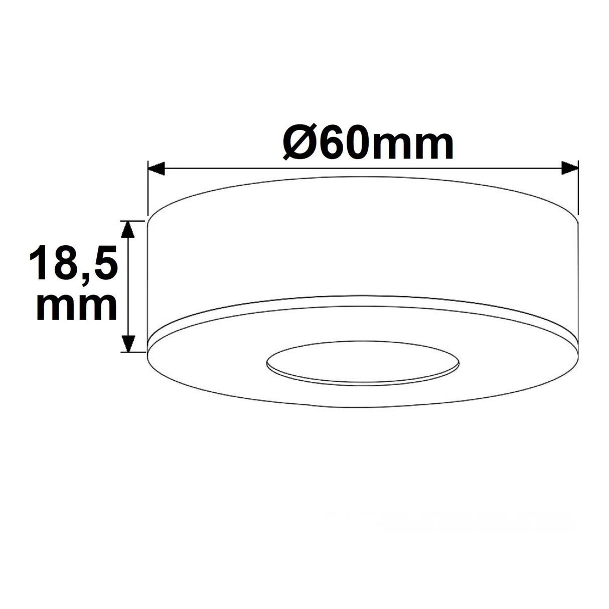 LED Ein- und Unterbauleuchte MiniAMP weiß 3W 24V DC warmweiß dimmbar - Beleuchtung