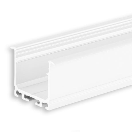 LED Einbauprofil DIVE20 Aluminium weiß RAL 9010, 200cm