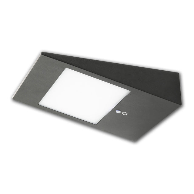 LED SOLAR Wandleuchte mit HF-Bewegungs- u. Helligkeitssensor 2W IP54 warmweiß - Beleuchtung