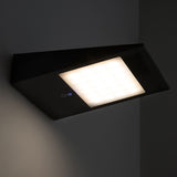 LED SOLAR Wandleuchte mit HF-Bewegungs- u. Helligkeitssensor 2W IP54 warmweiß - Beleuchtung