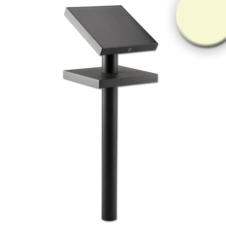inkl. Erdspieß (250mm), Polykristallines 2W Solar Panel, Akku Kapazität 2200mAh nach Entleerung vollständig geladen ab einer Sonneneinstrahlung über mind. 6 bis 8 Stunden, schaltet sich in den Nachtstunden (<20 Lux) automatisch für mind. 7 Stunden Dauerbetrieb  bei vollständiger Akkuladung ein.