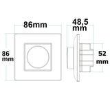 Sys-Pro 1 Zone Einbau-Drehknopf/Funk-Dimmer mit 0/1-10V Output + 4A Schaltrelais 85-265V - Beleuchtung