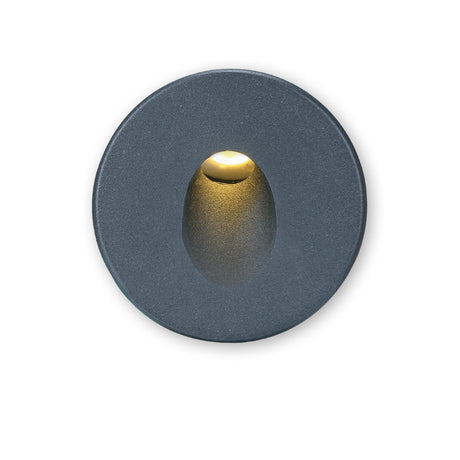 Cover Aluminium rund 1 schwarz für Sys-Wall68