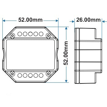 Sys-Pro 2-Push Input Funk-Output für Switch/Dimm/CCT/ RGB/RGB + W Empfänger 100-240V - Beleuchtung