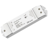 einlernbar auf bis zu 10 Sys-Pro Fernbedienungen, Mesh-Transceiver - gibt das Signal zum nächsten Receiver max. 30 Meter weiter, PWM Frequenz 500Hz. Installation und Anschluss ausschließlich Spannungsfrei durchführen!