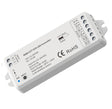 einlernbar auf bis zu 10 Sys-Pro Fernbedienungen, Mesh-Transceiver - gibt das Signal zum nächsten Receiver max. 30 Meter weiter, PWM Frequenz 500Hz, Anschluss der Spannungsversorgung per Schraubklemme oder Rundstecker. Installation und Anschluss ausschließlich Spannungsfrei durchführen!