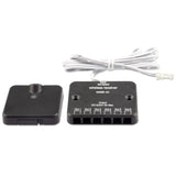 Empfänger mit 6-fach Verteiler (MiniAMP female-Buchse) und 1m Anschlusskabel, Aderquerschnitt 0,5mm² (MiniAMP male-Stecker), max. Distanz zwischen Touch-Button und Empfänger: 10m, Bewegungs-Detektionsradius: 1-3m, schaltet 45 Sekunden nach der letzten Bewegung automatisch aus, eine CR2032 3V Knopfzellenbatterie für den Touch-Button mit PIR Sensor wird mitgeliefert, ein anschraubbarer Haltemagnet ist enthalten. Installation und Anschluss ausschließlich Spannungsfrei durchführen!