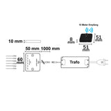 MiniAMP LED Touch/Funk PWM-Dimmer mit PIR Sensor 1 Kanal 12-24V DC 5A inkl. Funktaster - Beleuchtung