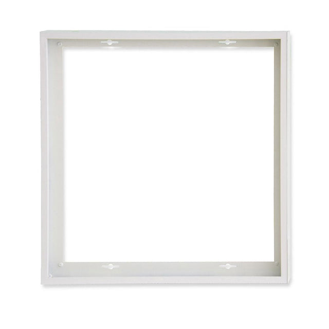 Aufbaurahmen weiß RAL 9016 Höhe 5cm für LED Panels 600x600 vormontiert zur Schnellmontage - Beleuchtung