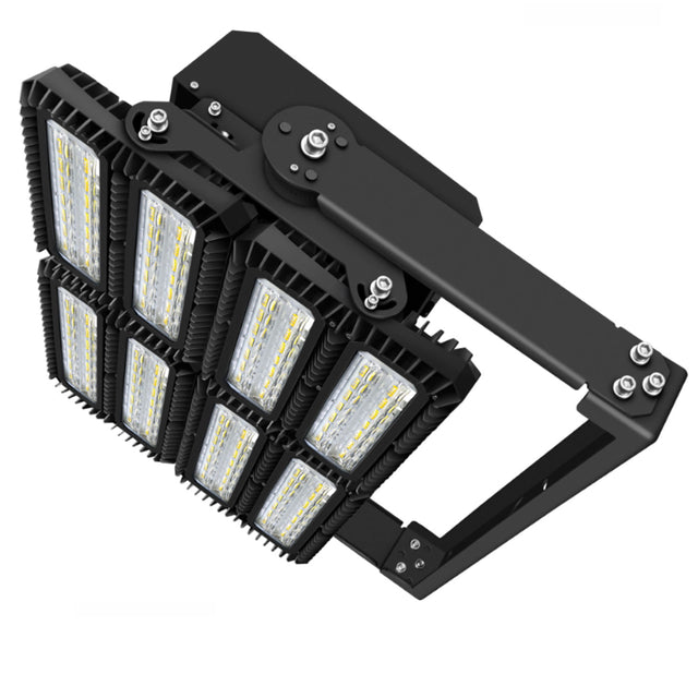 LED Flutlichtanlage 900W 130x25° 4 Module (Lichtpunkte) DALI dimmbar 3000K IP66 (ext. Trafo) - Beleuchtung