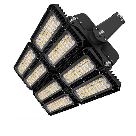 LED Flutlichtanlage 900W, 130x40°, 4 Module (Lichtpunkte), 1-10V dimmbar, 4000K, IP66