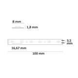 LED CRI919/940 MiniAMP CCT Flexband 24V DC 10W IP20 500cm 2 polig Kabel mit Stecker 126 LED/m - Beleuchtung
