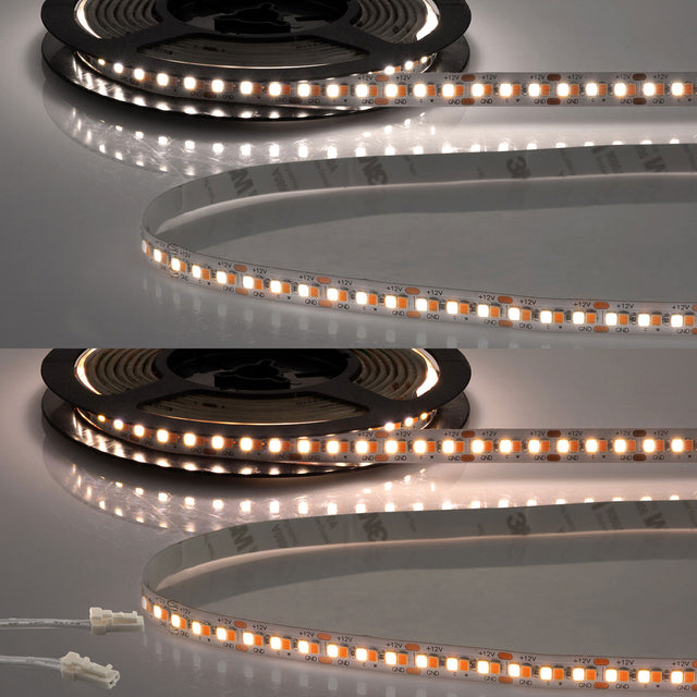 LED CRI919/940 MiniAMP CCT Flexband, 12V DC, 15W, IP20, 250cm, 2 polig, Kabel mit Stecker, 240 LED/m