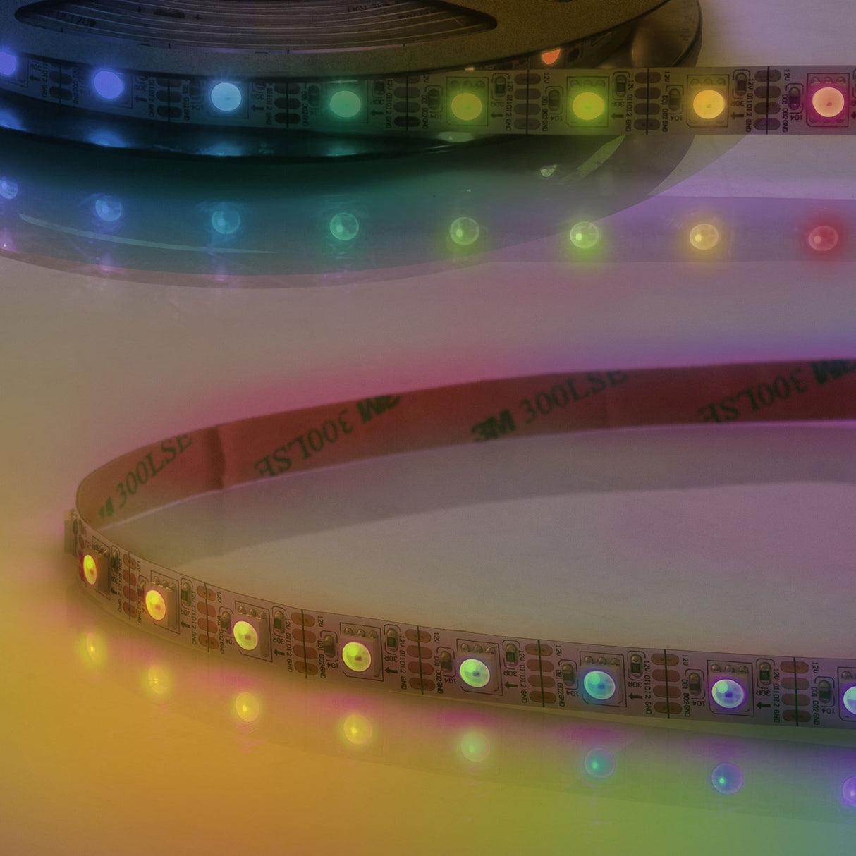 Trennstelle: 16,67mm mit je 1 SMD | Pitch (Lichtpunkt Mitte-Mitte): 16,67mm | 1 Einheit (Rolle) = 5m | max. Flexbandlänge pro Einspeisung: 5m | Längentoleranz + Wärmeausdehnung: 1% | erforderliche Kühlmasse min. 45 gr/m | inkl. 3M 300LSE Klebeband | Untergrund vor dem Ankleben reinigen und entfetten! Nicht wieder ablösen! | Es passen die Verbinder der Gruppe: C1-410 / C2-410 | BESONDERHEIT: Anschlusskabel beidseitig