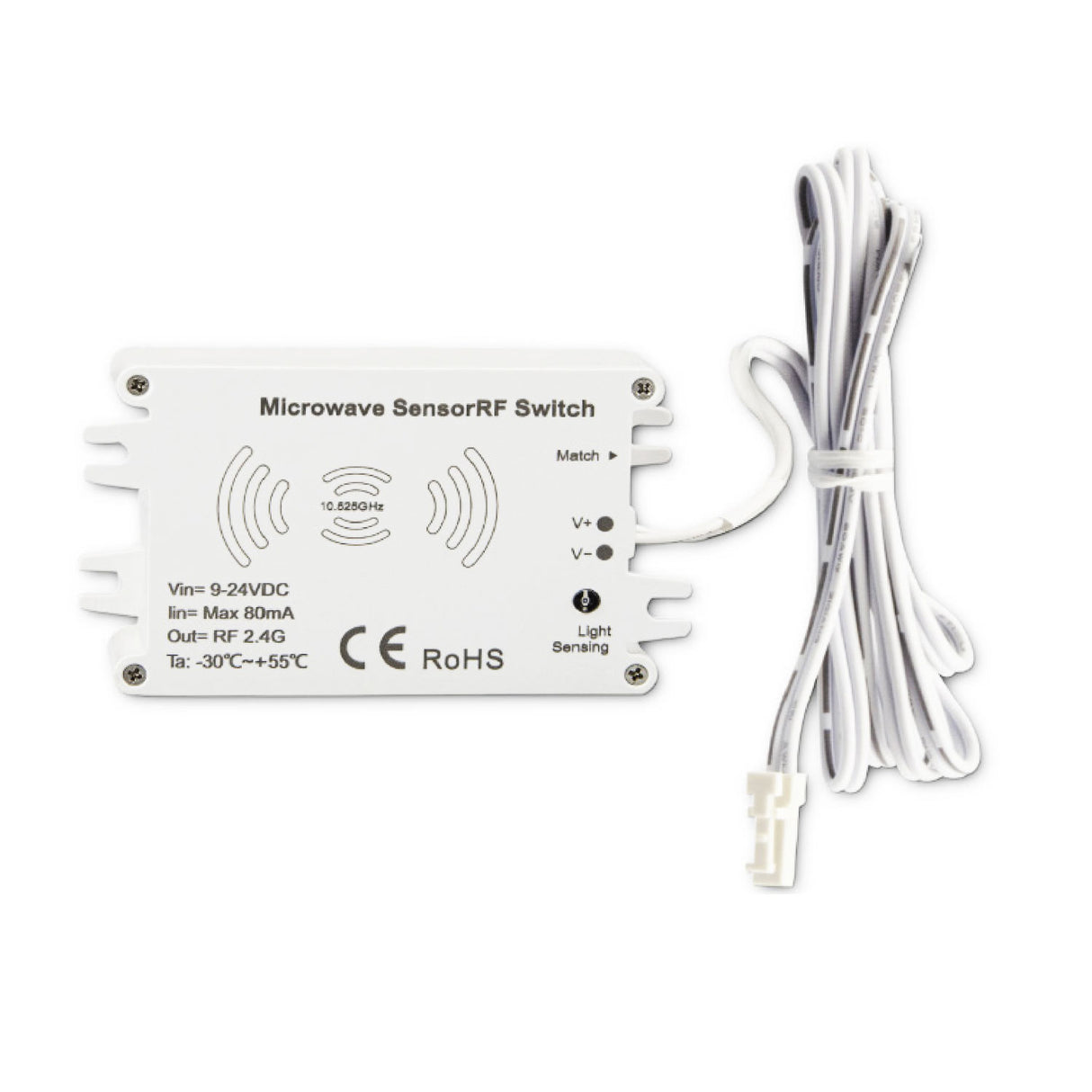 Installation und Anschluss ausschließlich Spannungsfrei durchführen! Aderquerschnitt 0,5mm²
