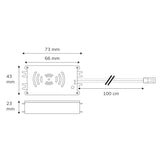 Sys-Pro Funk HF-Bewegungsmelder MiniAMP mit invertierter Funktion für UV-C 9-24V - Beleuchtung