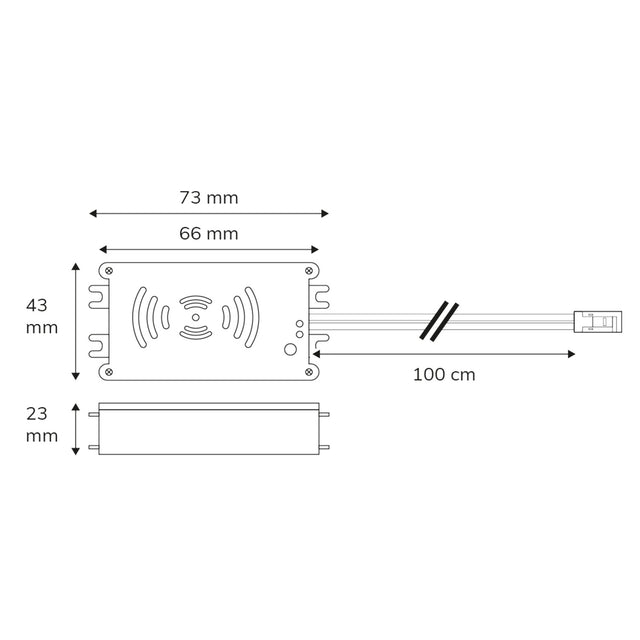 Sys-Pro Funk HF-Bewegungsmelder MiniAMP mit invertierter Funktion für UV-C 9-24V - Beleuchtung