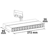 3-PH Schienen-Strahler UV-C 270nm 10W 50° schwarz matt - Beleuchtung
