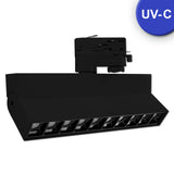 9 UV-C Chips strahlen eine Wellenlänge von 270nm mit einer Leistung von je 1 Watt durch einen Reflektor gebündelt mit 50° Abstrahlwinkel ab. Eine  zusätzliche blaue LED mit Wellenlänge 470nm signalisiert den Betriebszustand.