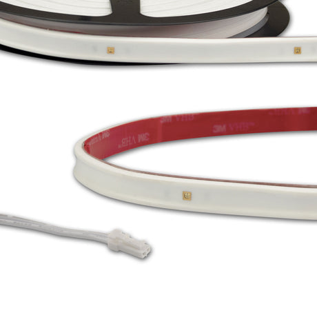 LED UV-C MiniAMP Flexband 270nm, 12V DC, 6W, IP54, 116cm, weiß, eins. Kabel + maleAMP, 12 LED/m