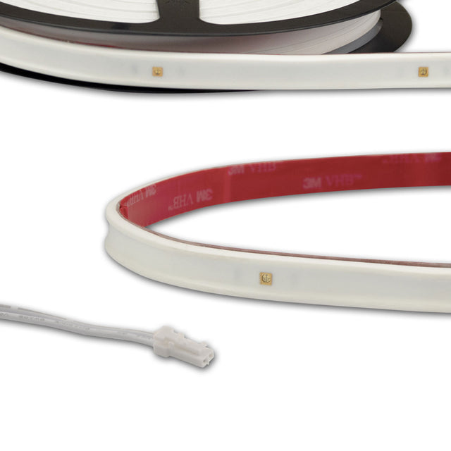 Trennstelle: 41,67mm mit je 1 SMD | Pitch (Lichtpunkt Mitte-Mitte): 41,67mm | 1 Einheit (Rolle) = 1,16m | Längentoleranz + Wärmeausdehnung: 1% | erforderliche Kühlmasse min. 75 gr/m | inkl. 3M 300LSE Klebeband | Untergrund vor dem Ankleben reinigen und entfetten! Nicht wieder ablösen! | Silikon Verguss | Anschlusskabel einseitig mit maleAMP, Aderquerschnitt 0,5mm²