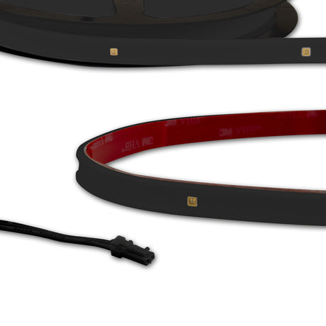 Trennstelle: 27mm mit je 1 SMD | Pitch (Lichtpunkt Mitte-Mitte): 83,33mm | 1 Einheit (Rolle) = 0,58m | Längentoleranz + Wärmeausdehnung: 1% | erforderliche Kühlmasse min. 75 gr/m | inkl. 3M 300LSE Klebeband | Untergrund vor dem Ankleben reinigen und entfetten! Nicht wieder ablösen! | Silikon Verguss | Anschlusskabel einseitig mit maleAMP, Aderquerschnitt 0,5mm²