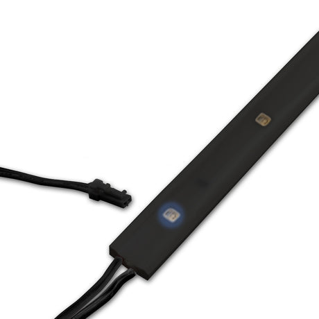 LED UV-C MiniAMP Flexband 270nm, 12V DC, 6W, IP54, 116cm, schwarz, eins. Kabel + maleAMP, 12 LED/m