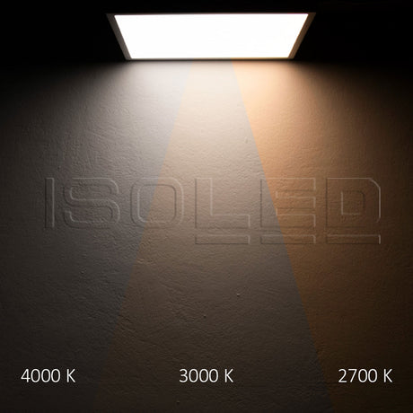 LED Deckenleuchte PRO schwarz, 30W, eckig, 300x300mm, ColorSwitch 2700|3000|4000K, dimmbar