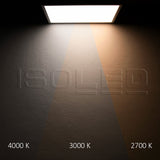 LED Deckenleuchte PRO schwarz, 15W, eckig, 170x170mm, ColorSwitch 2700|3000|4000K, dimmbar