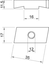 BETTERMANN Gleitmutter M12 VA unbeh MS40SN M12 A4