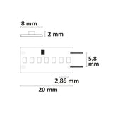LED CRI927 Linear8 Flexband 24V DC 22W IP20 2700K 5m Rolle 350 LED/m - Beleuchtung