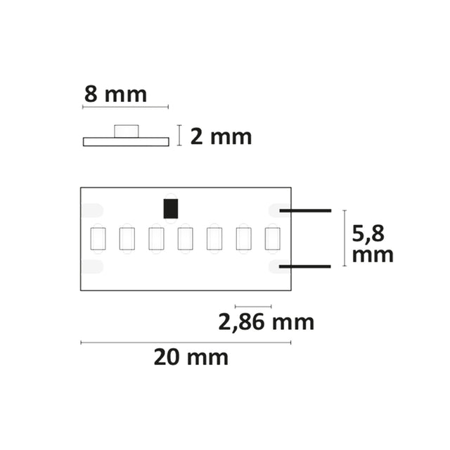 LED CRI927 Linear8 Flexband 24V DC 22W IP20 2700K 5m Rolle 350 LED/m - Beleuchtung