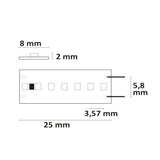 LED CRI920 Linear8 Flexband 24V DC 15W IP20 2000K 5m Rolle 280 LED/m - Beleuchtung