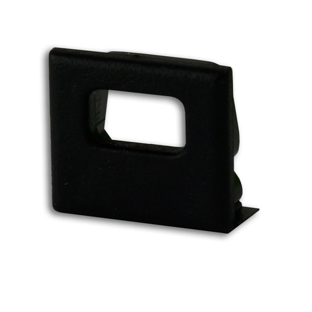 Endkappe EC82B schwarz für Profil SURF10 mit Kabeldurchführung, 1 STK