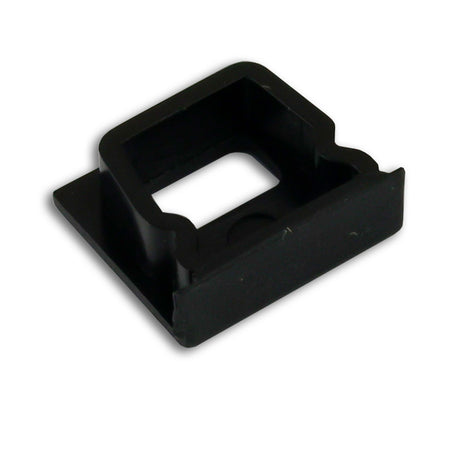 Endkappe EC82B schwarz für Profil SURF10 mit Kabeldurchführung, 1 STK