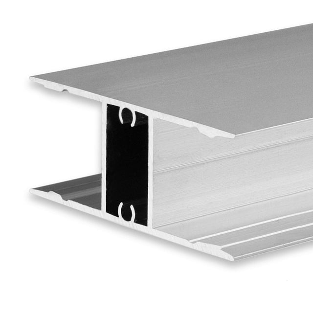 LED Aufbauleuchtenprofil HIDE DOUBLE Aluminium eloxiert 200cm - Beleuchtung