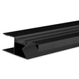 LED Aufbauleuchtenprofil HIDE ASYNC Aluminium schwarz RAL 9005 200cm - Beleuchtung