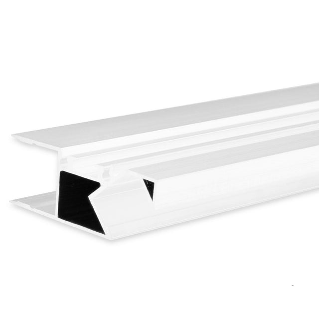 LED Aufbauleuchtenprofil HIDE ASYNC Aluminium weiß RAL 9003 200cm - Beleuchtung