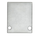 Endkappe EC89 Aluminium eloxiert für Profil HIDE SINGLE inkl. Schrauben
