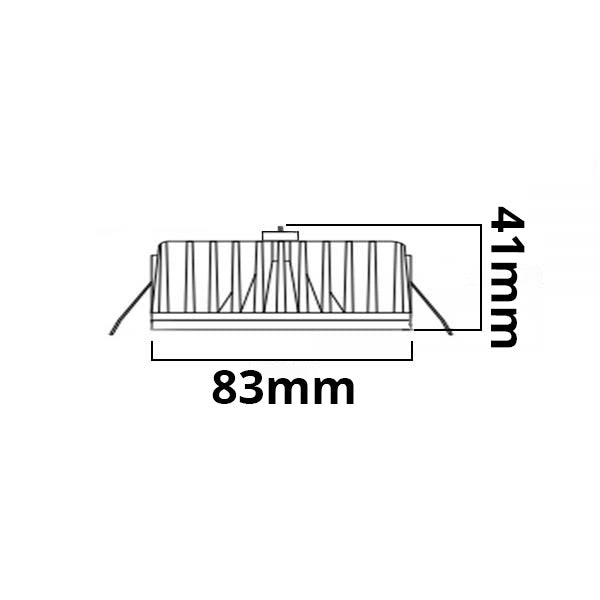 LED Einbaustrahler Sys-90 MiniAMP 10W 24V DC 3000K CRI92 dimmbar (exkl. Cover) - Beleuchtung