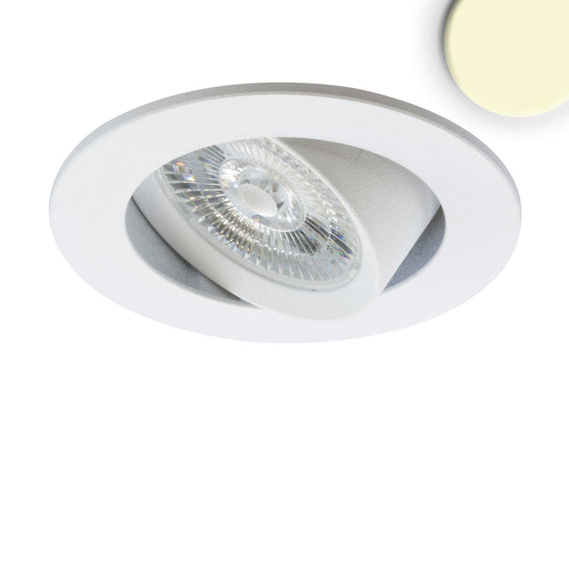 LED Einbauleuchte Slim68 weiß rund 9W warmweiß dimmbar - Beleuchtung