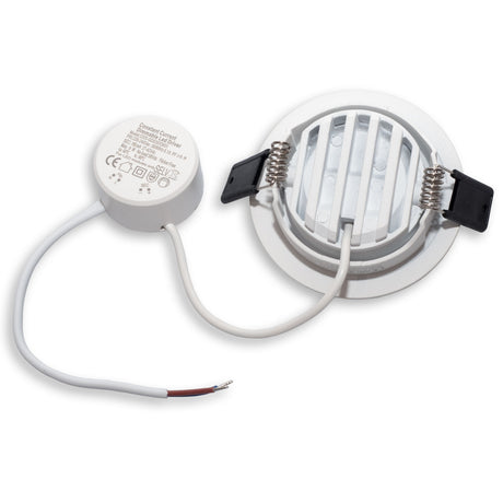 LED Einbauleuchte Slim68 weiß, rund, 9W, warmweiß, dimmbar