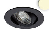 LED Einbauleuchte Slim68 schwarz rund 9W warmweiß dimmbar - Beleuchtung