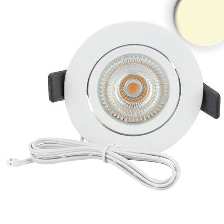 LED Einbauleuchte Slim68 MiniAMP weiß rund 8W 24V DC warmweiß dimmbar - Beleuchtung