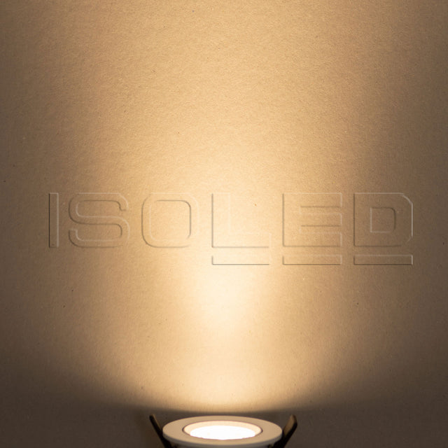 LED Einbauleuchte Slim68 MiniAMP weiß rund 8W 24V DC warmweiß dimmbar - Beleuchtung