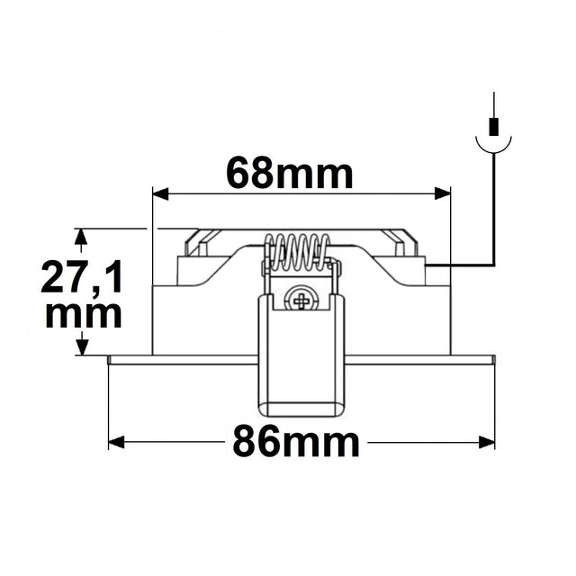 LED Einbauleuchte Slim68 MiniAMP schwarz rund 8W 24V DC neutralweiß dimmbar - Beleuchtung