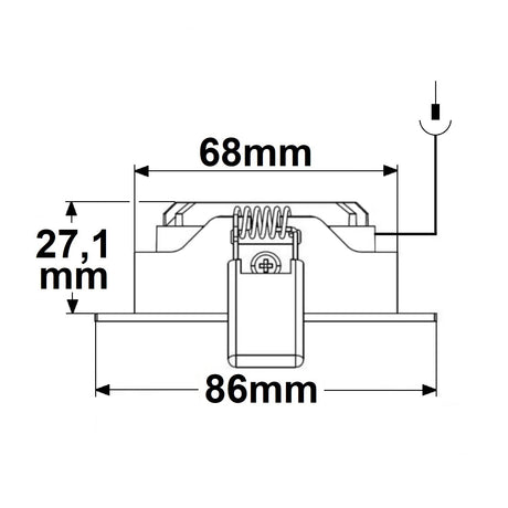 LED Einbauleuchte Slim68 MiniAMP Alu gebürstet rund 8W 24V DC neutralweiß dimmbar - Beleuchtung
