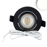 LED Einbauleuchte Slim68 MiniAMP schwarz rund 8W 24V DC neutralweiß dimmbar - Beleuchtung