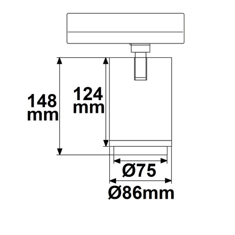 3-Phasen Schienen-Strahler fokussierbar 42W 20°-70° weiß matt 3000K CRI92 - Beleuchtung